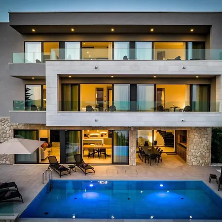 Villa Magnificent 5 Bedrooms Splendor Stunning Sea Island Views Gym Orasac